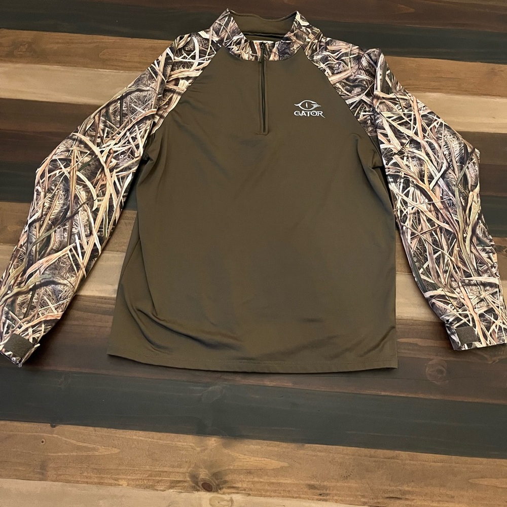 Men's Gator 1/4 Zip Camo Hunting Shell